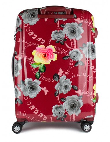 Cestovní skořepinový kufr Airplus Paris Viviane s květy