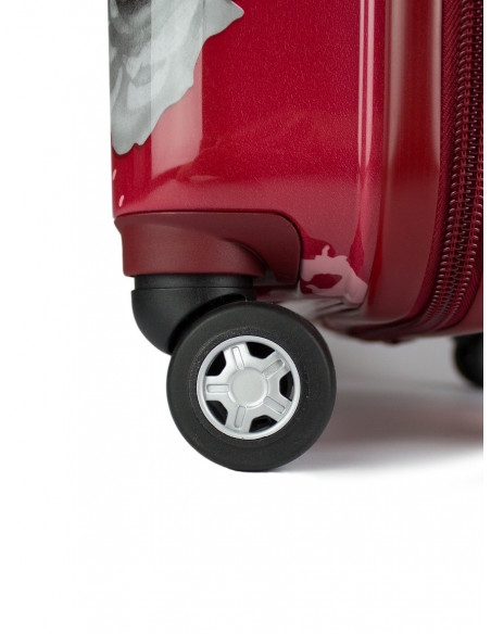 Cestovní skořepinový kufr Airplus Paris Viviane s květy