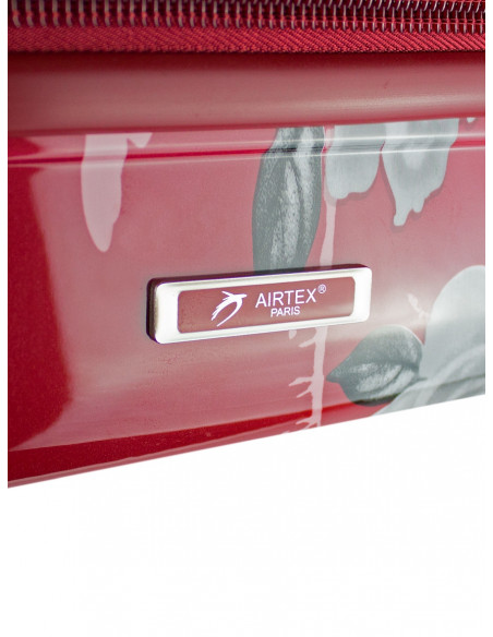 Cestovní skořepinový kufr Airplus Paris Viviane s květy