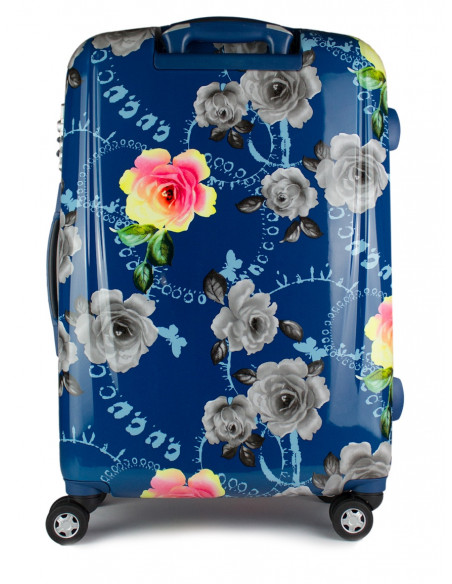 Cestovní skořepinový kufr Airplus Paris Viviane s květy