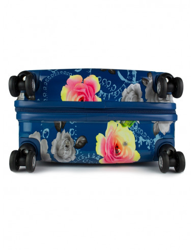 Cestovní skořepinový kufr Airplus Paris Viviane s květy