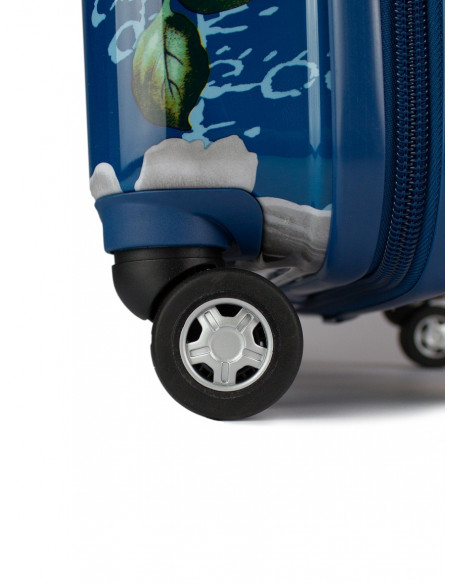 Cestovní skořepinový kufr Airplus Paris Viviane s květy