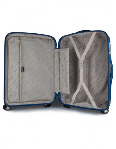 Cestovní skořepinový kufr Airplus Paris Viviane s květy