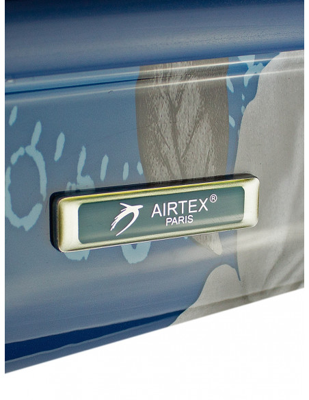 Cestovní skořepinový kufr Airplus Paris Viviane s květy