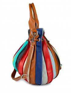Dámská kožená kabelka/vak Giostra Elisa Multicolor 2