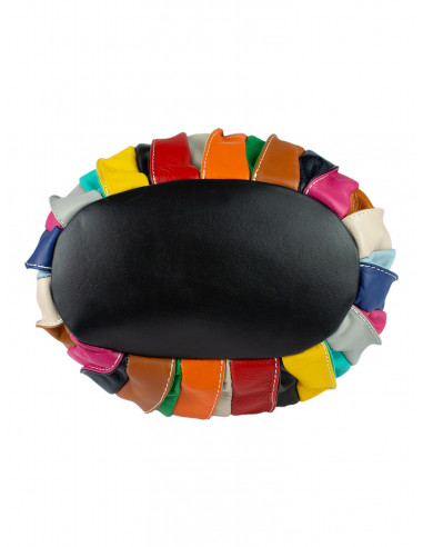 Dámská kožená kabelka/vak Giostra Elisa Multicolor