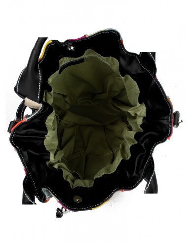 Dámská kožená kabelka/vak Giostra Elisa Multicolor