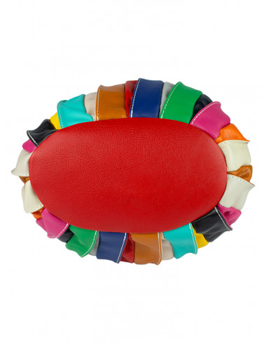 Dámská kožená kabelka/vak Giostra Elisa Multicolor