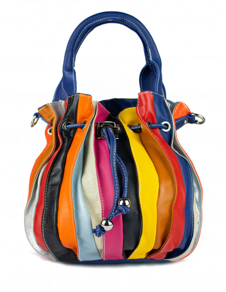 Dámská kožená kabelka/vak Giostra Elisa Multicolor