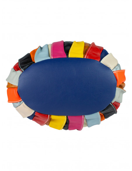 Dámská kožená kabelka/vak Giostra Elisa Multicolor