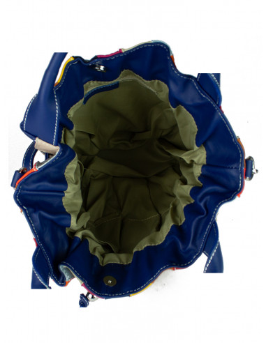 Dámská kožená kabelka/vak Giostra Elisa Multicolor