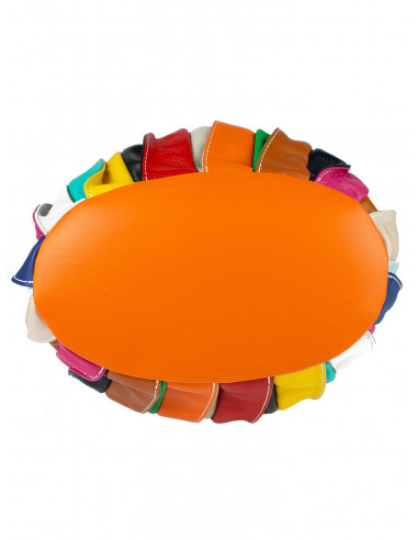 Dámská kožená kabelka/vak Giostra Elisa Multicolor