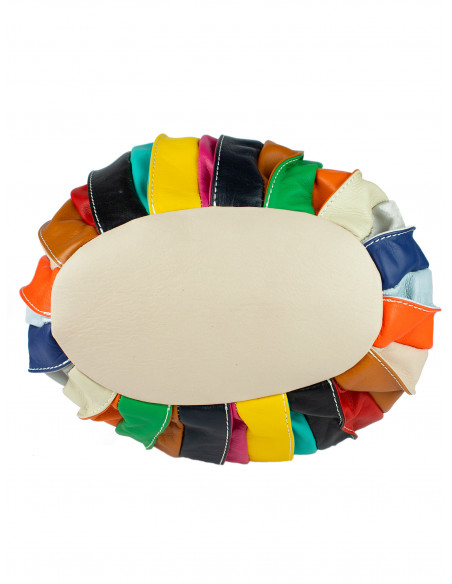 Dámská kožená kabelka/vak Giostra Elisa Multicolor