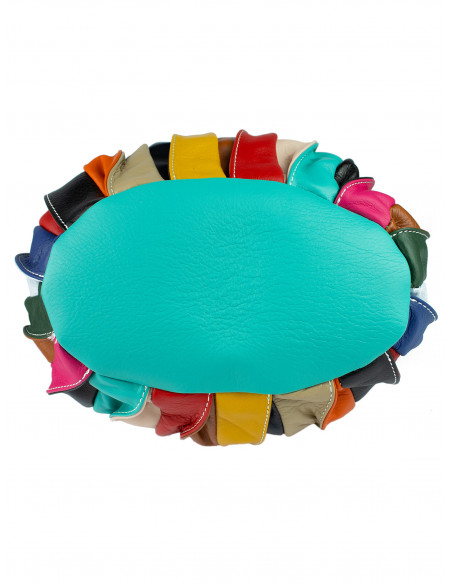 Dámská kožená kabelka/vak Giostra Elisa Multicolor