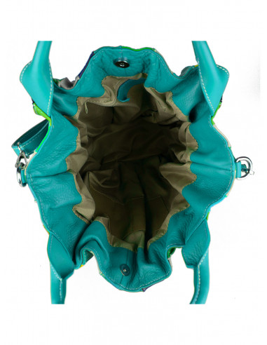 Dámská kožená kabelka/vak Giostra Elisa Multicolor