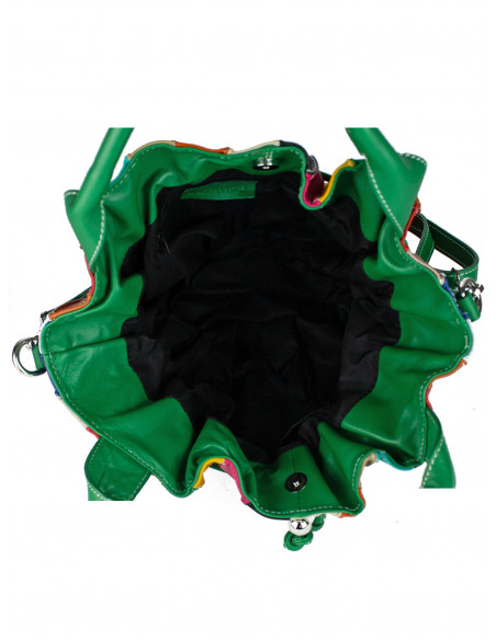 Dámská kožená kabelka/vak Giostra Elisa Multicolor