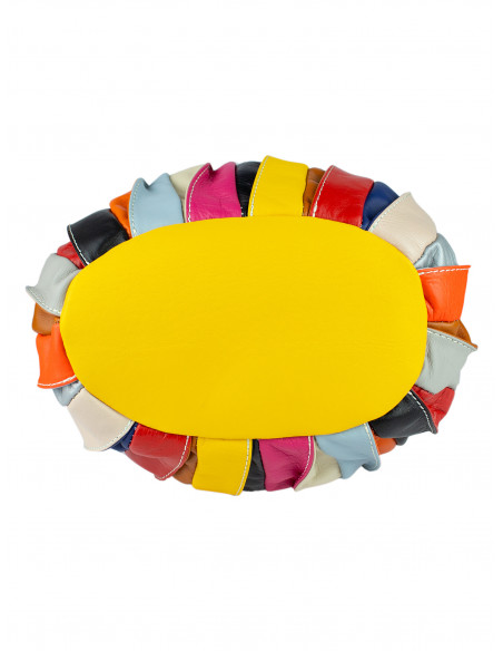 Dámská kožená kabelka/vak Giostra Elisa Multicolor