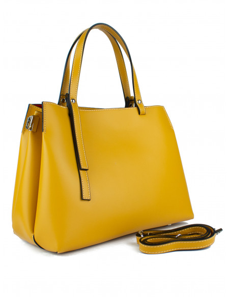 Dámská elegantní kožená kabelka Giostra Alina Medium do ruky