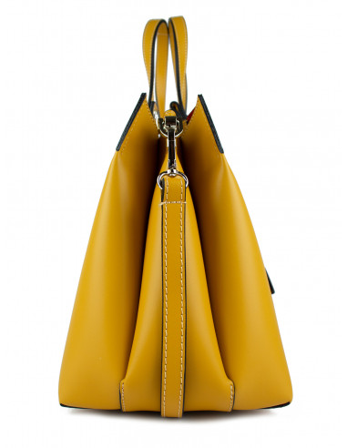 Dámská elegantní kožená kabelka Giostra Alina Medium do ruky