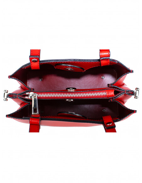 Dámska elegantní kožená kabelka Giostra Alina Piccola do ruky