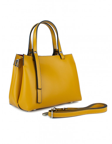 Dámska elegantní kožená kabelka Giostra Alina Piccola do ruky