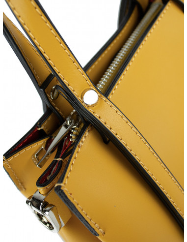 Dámska elegantní kožená kabelka Giostra Alina Piccola do ruky