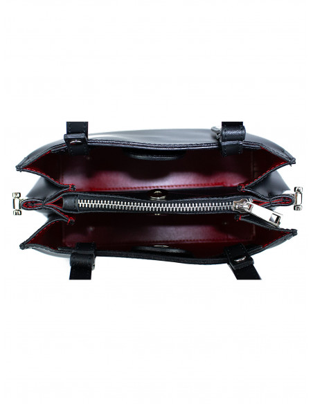 Dámska elegantní kožená kabelka Giostra Alina Piccola do ruky