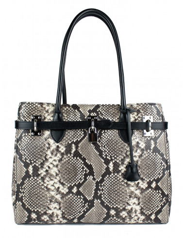 Dámská kožená kabelka s hadím vzorem Giostra Aga Grande Serpente