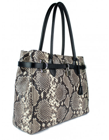 Dámská kožená kabelka s hadím vzorem Giostra Aga Grande Serpente