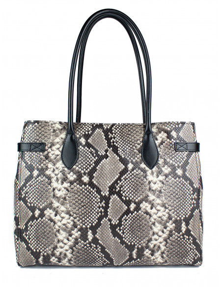 Dámská kožená kabelka s hadím vzorem Giostra Aga Grande Serpente