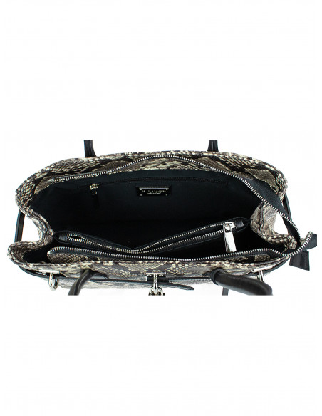 Dámská kožená kabelka s hadím vzorem Giostra Aga Grande Serpente