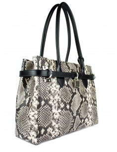 Dámská kožená kabelka s hadím vzorem Giostra Aga Medium Serpente 2