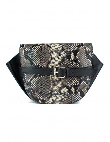 Dámská kožená kabelka s hadím vzorem Giostra Etna Serpente
