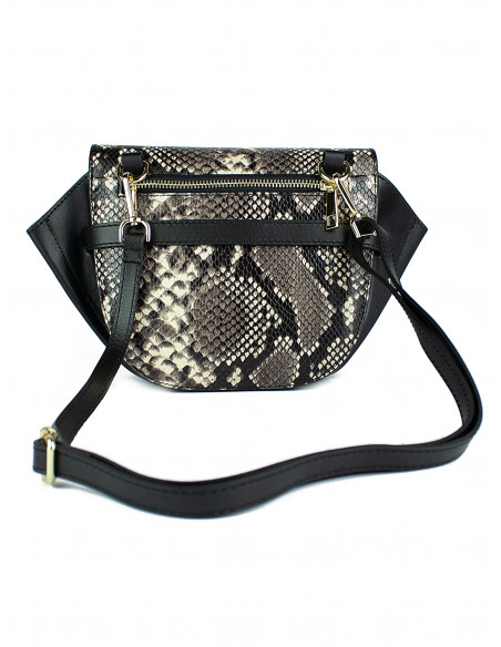 Dámská kožená kabelka s hadím vzorem Giostra Etna Serpente