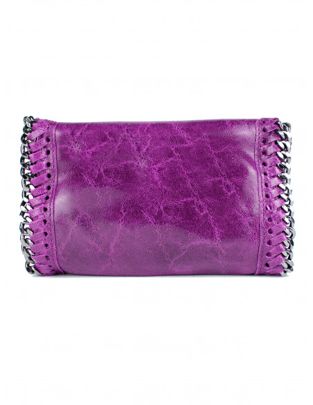 Dámská kožená kabelka/psaníčko s řetízkem Giostra Stela Piccolo