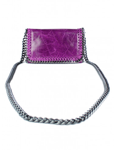 Dámská kožená kabelka/psaníčko s řetízkem Giostra Stela Piccolo