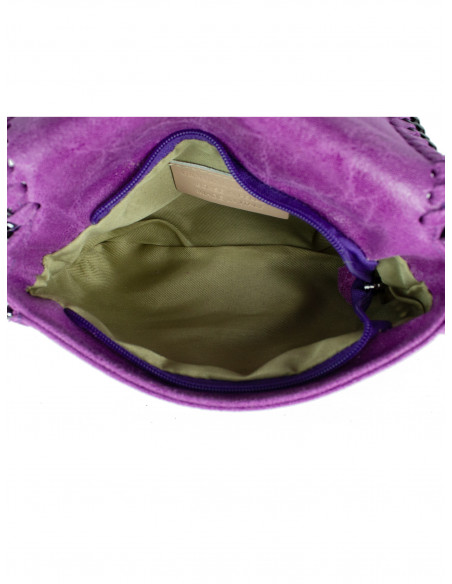 Dámská kožená kabelka/psaníčko s řetízkem Giostra Stela Piccolo