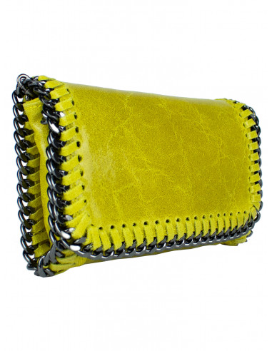 Dámská kožená kabelka/psaníčko s řetízkem Giostra Stela Piccolo