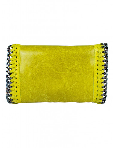 Dámská kožená kabelka/psaníčko s řetízkem Giostra Stela Piccolo