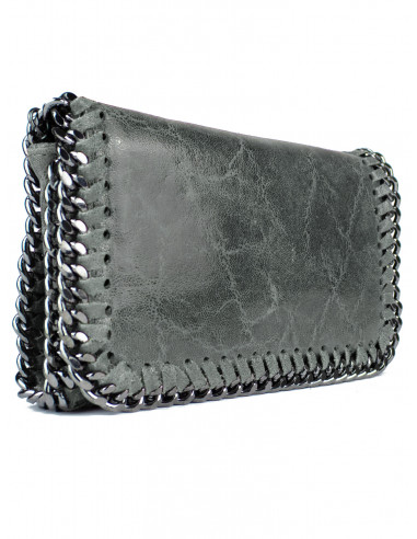 Dámská kožená kabelka/psaníčko s řetízkem Giostra Stela Piccolo