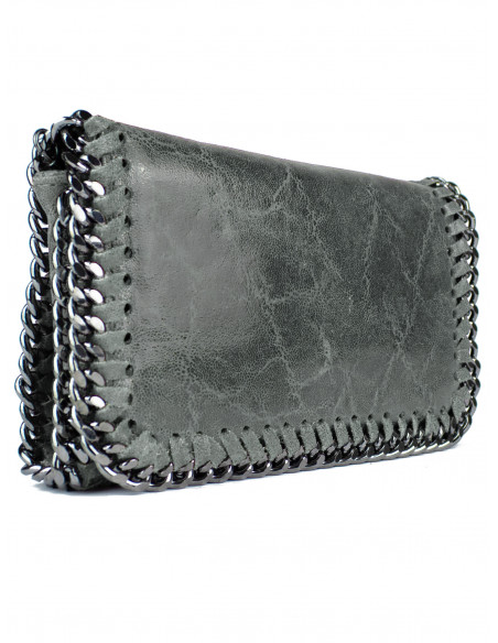 Dámská kožená kabelka/psaníčko s řetízkem Giostra Stela Piccolo