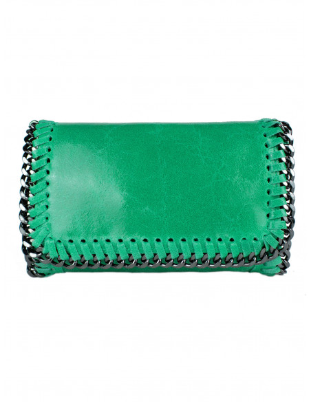 Dámská kožená kabelka/psaníčko s řetízkem Giostra Stela Piccolo