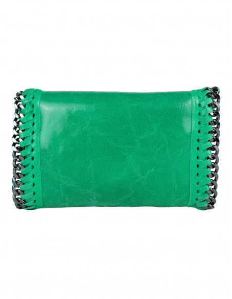 Dámská kožená kabelka/psaníčko s řetízkem Giostra Stela Piccolo