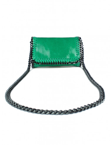 Dámská kožená kabelka/psaníčko s řetízkem Giostra Stela Piccolo