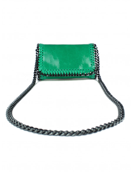 Dámská kožená kabelka/psaníčko s řetízkem Giostra Stela Piccolo