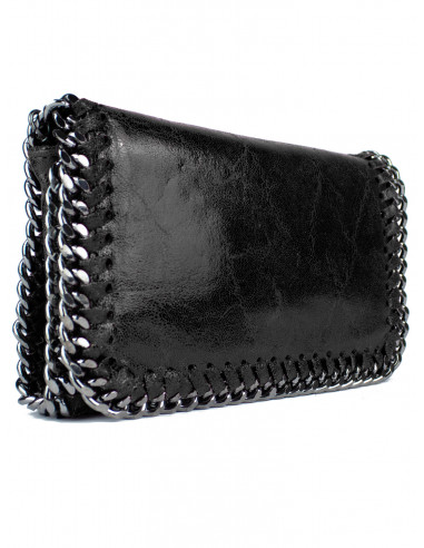 Dámská kožená kabelka/psaníčko s řetízkem Giostra Stela Piccolo