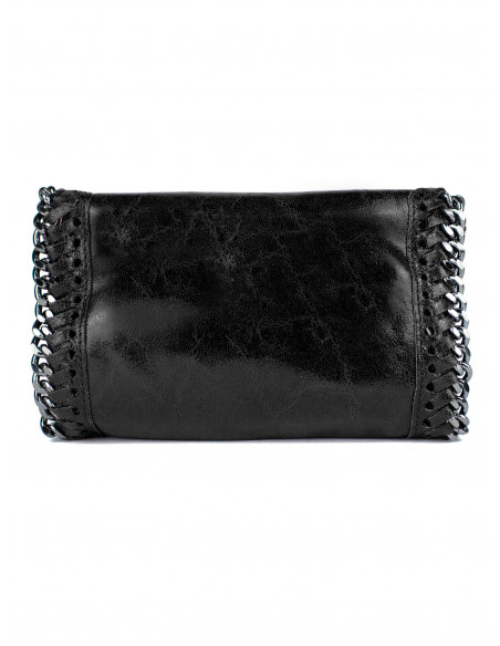 Dámská kožená kabelka/psaníčko s řetízkem Giostra Stela Piccolo