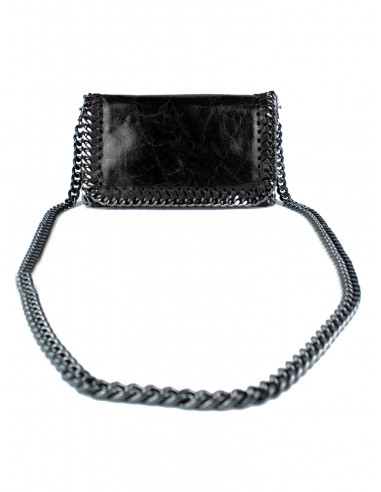 Dámská kožená kabelka/psaníčko s řetízkem Giostra Stela Piccolo