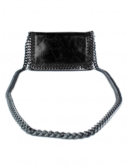 Dámská kožená kabelka/psaníčko s řetízkem Giostra Stela Piccolo