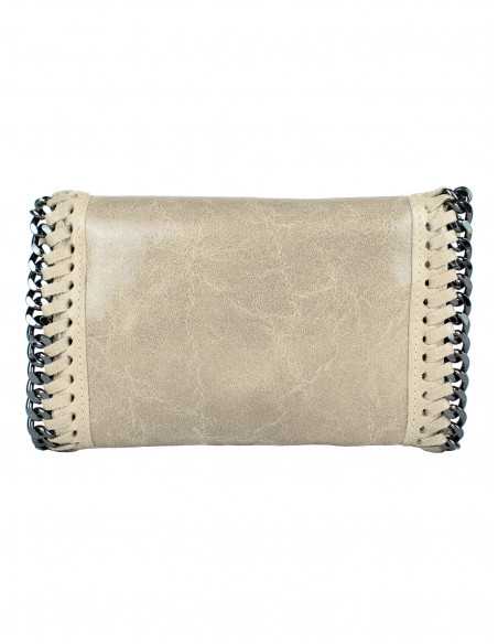 Dámská kožená kabelka/psaníčko s řetízkem Giostra Stela Piccolo